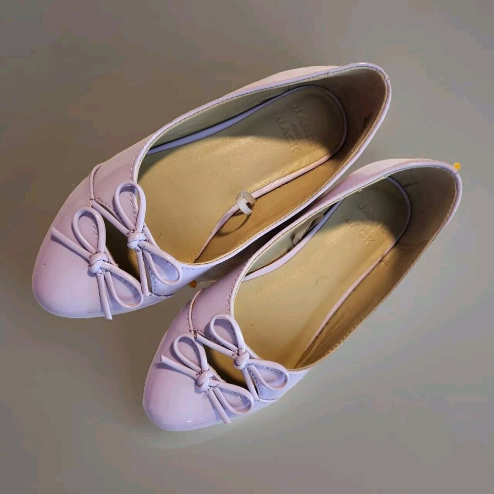 Janie and Jack Toddler Girls Lavender Orchid Bloom Mary Jane Shoes -‎ Size 11c